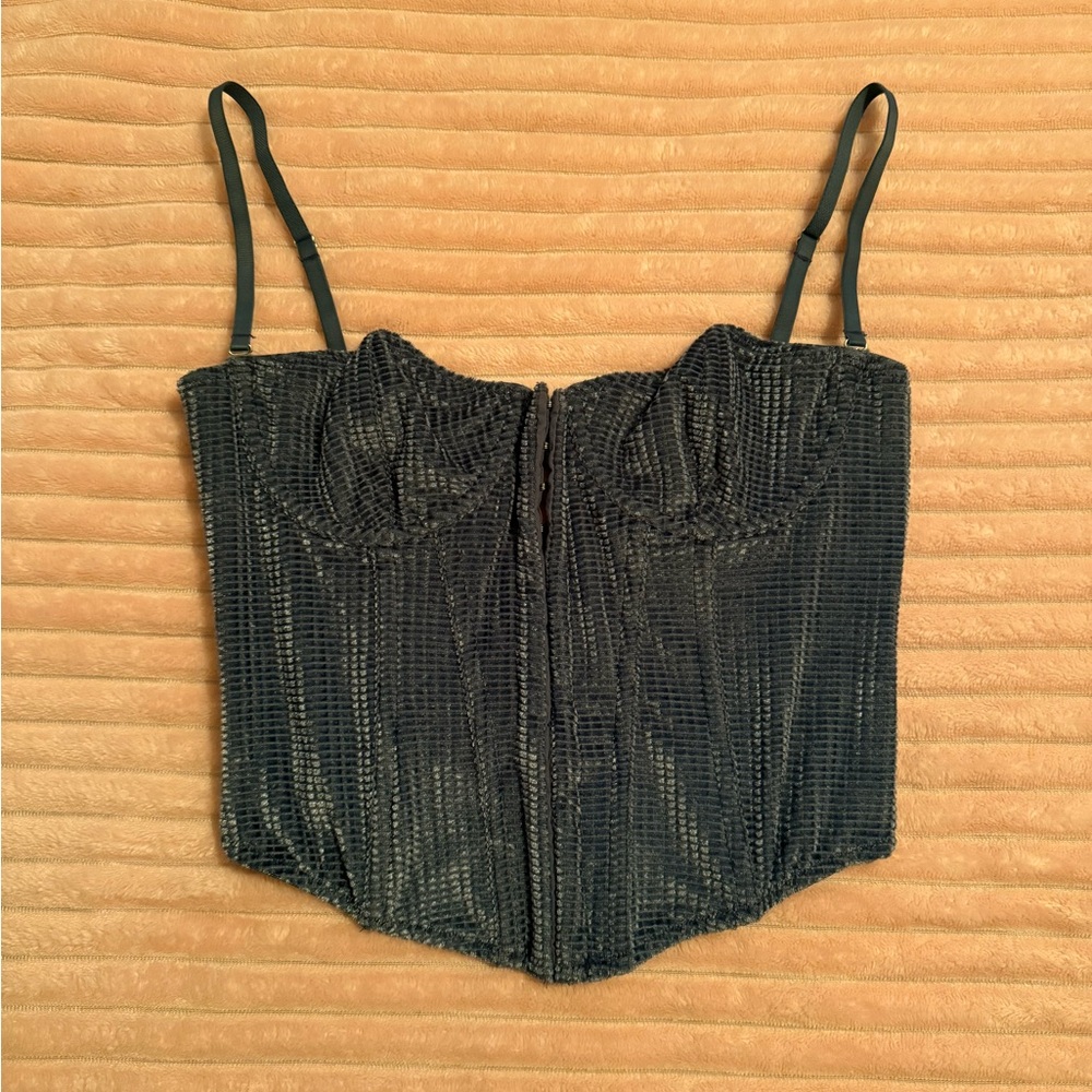 UO Blue Women's Corset Top